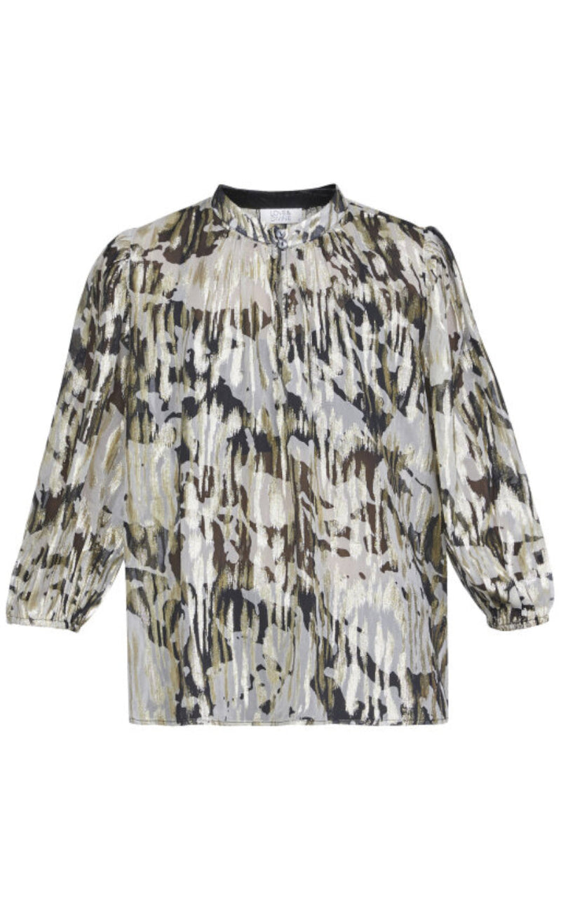 Love & Divine Bluse - Love881-2 - Black/Cream