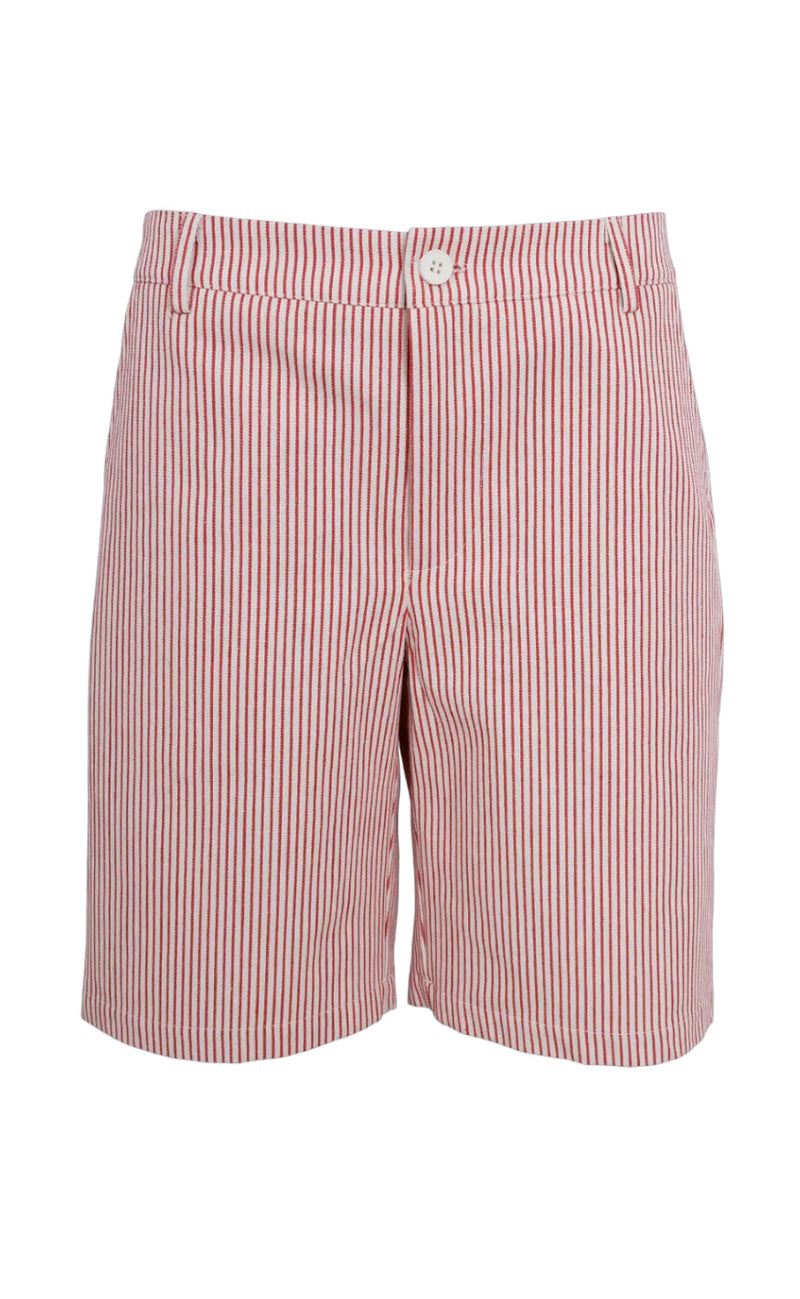 Black Colour Shorts - Florida - Red