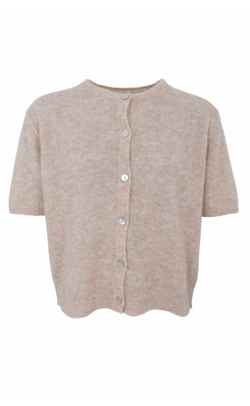 Black Colour Cardigan - Dell SS - Natural