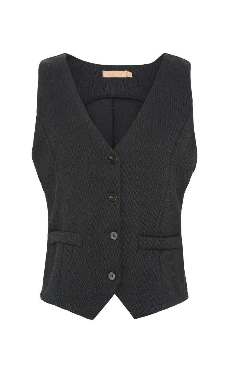 Marta Du Chateau Vest - 3913 Bente - Black