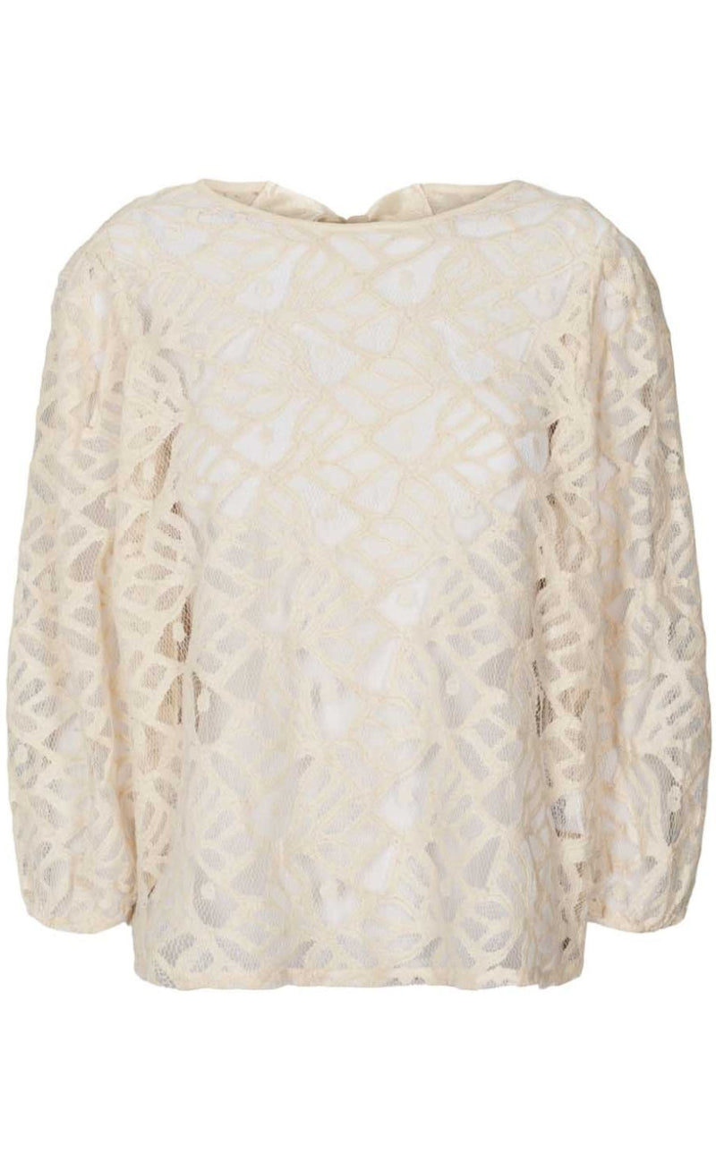 Lollys Laundry Bluse - Bergen - Creme