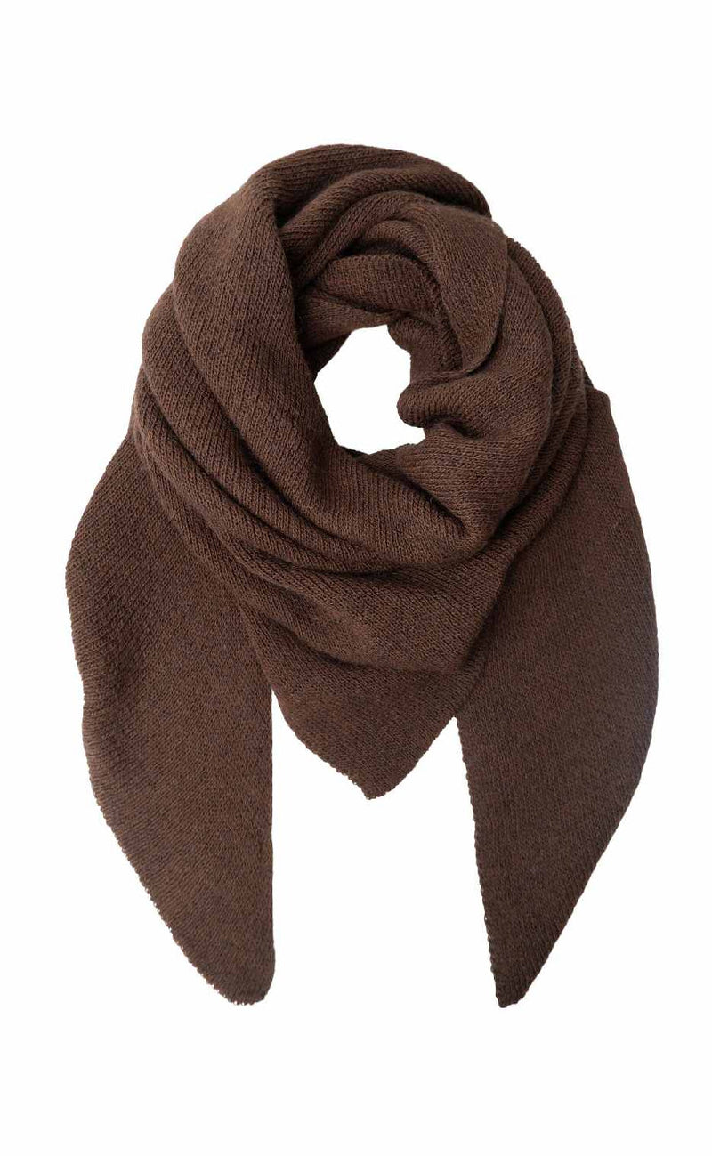 Black Colour Skjerf - Bex Solid - Mocca