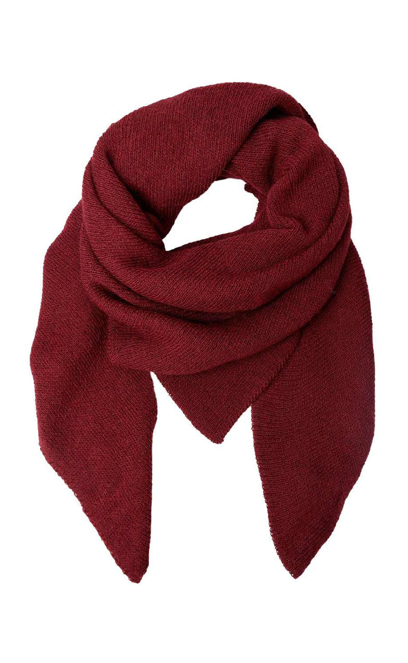 Black Colour Skjerf - Bex Solid - Wine