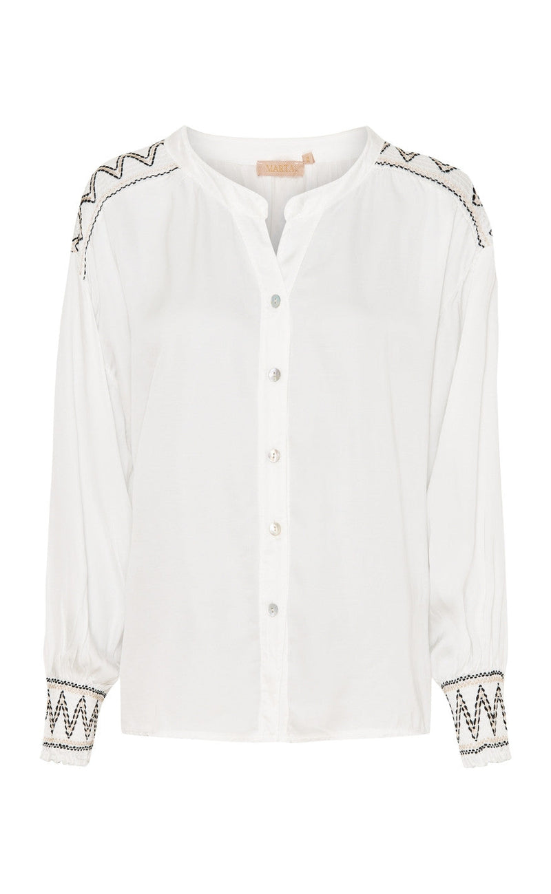 Marta Du Chateau Skjorte - 80320 Elina - White