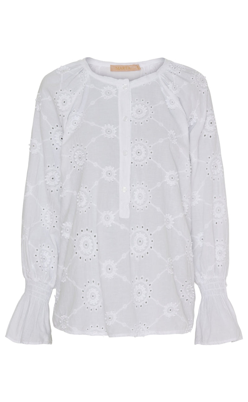 Marta Du Chateau Bluse - 6124 Bianca - White