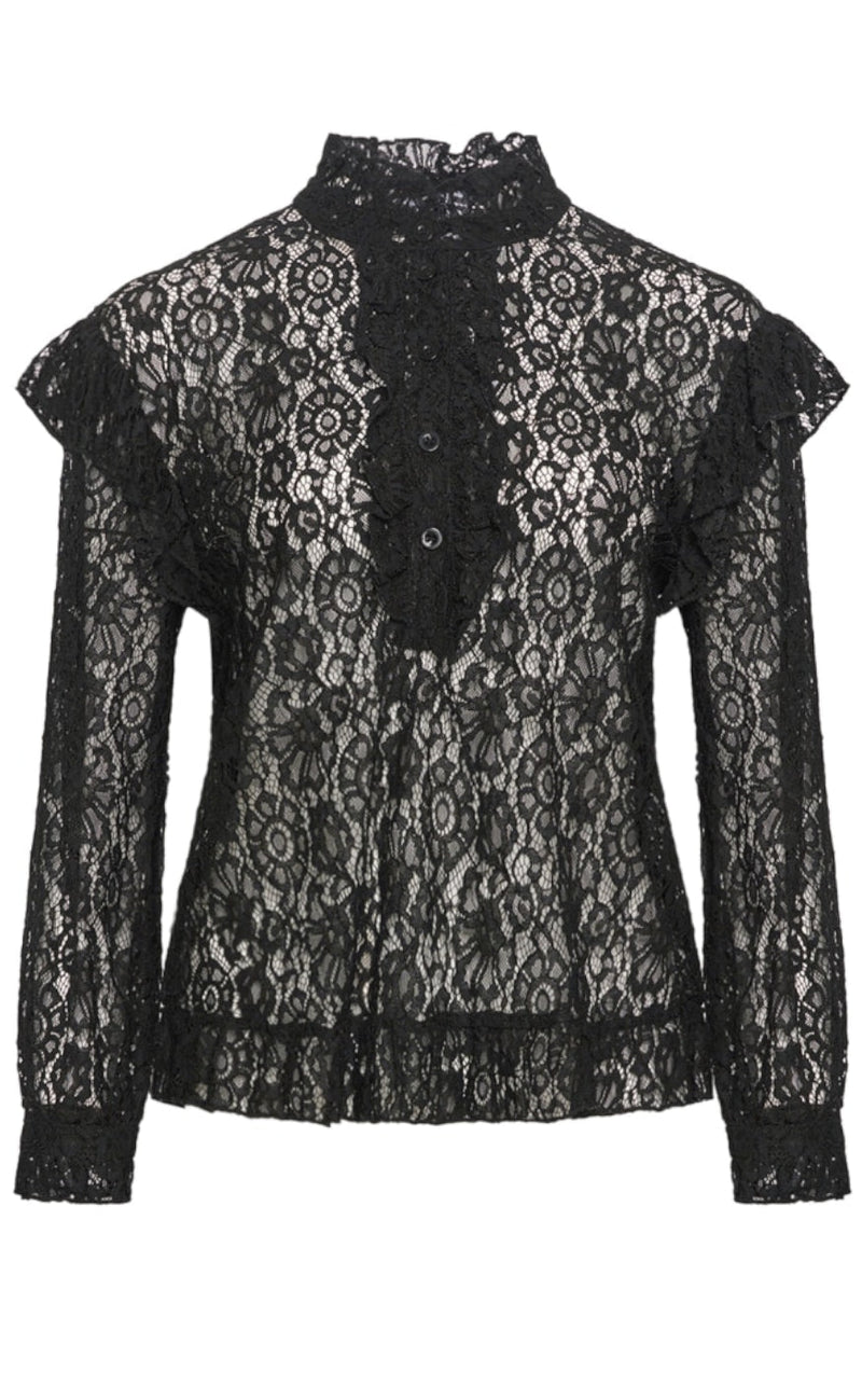 Noella Bluse - Remi Ruffle - Black