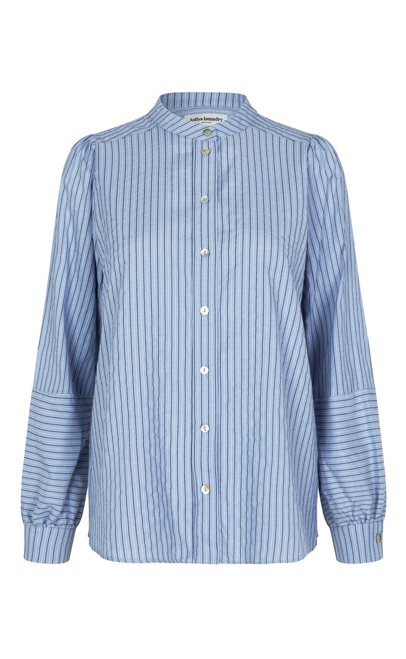 Lollys Laundry Bluse - Lina LS - Blue