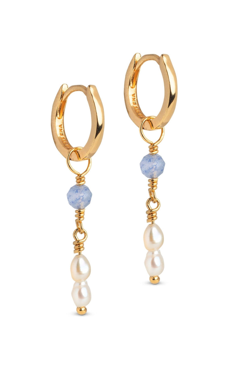 ENAMEL Copenhagen Øreringer - Liva - Blue Quartz