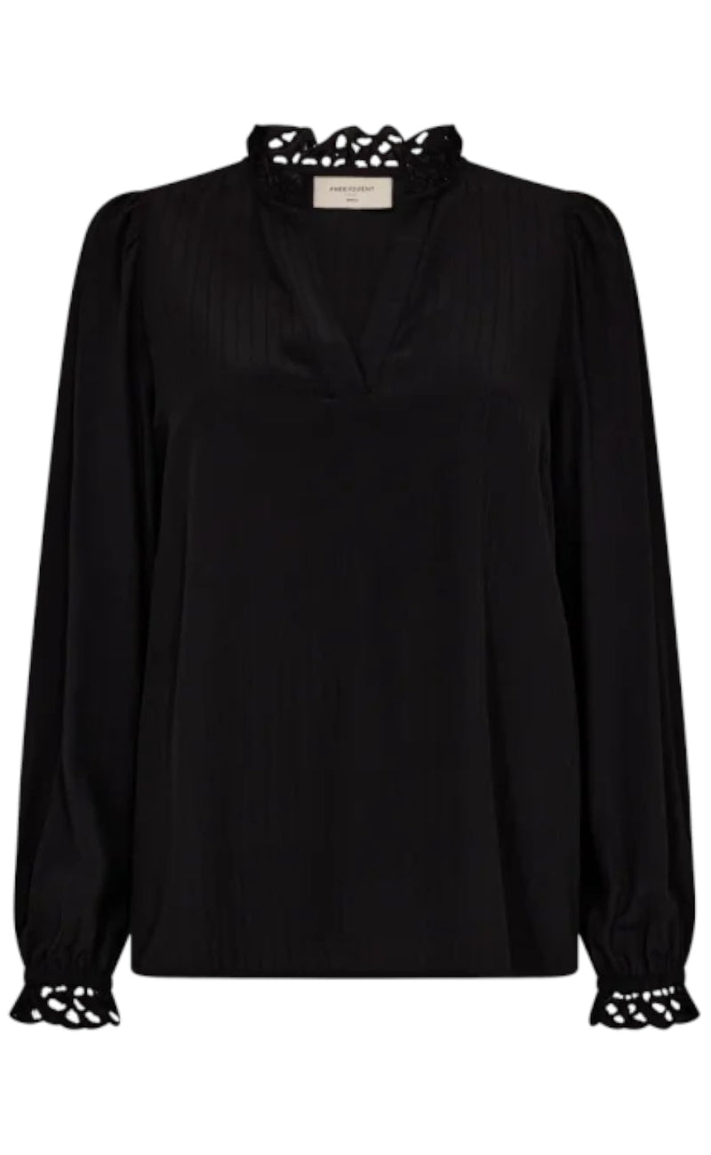Freequent Bluse - Ily - Black