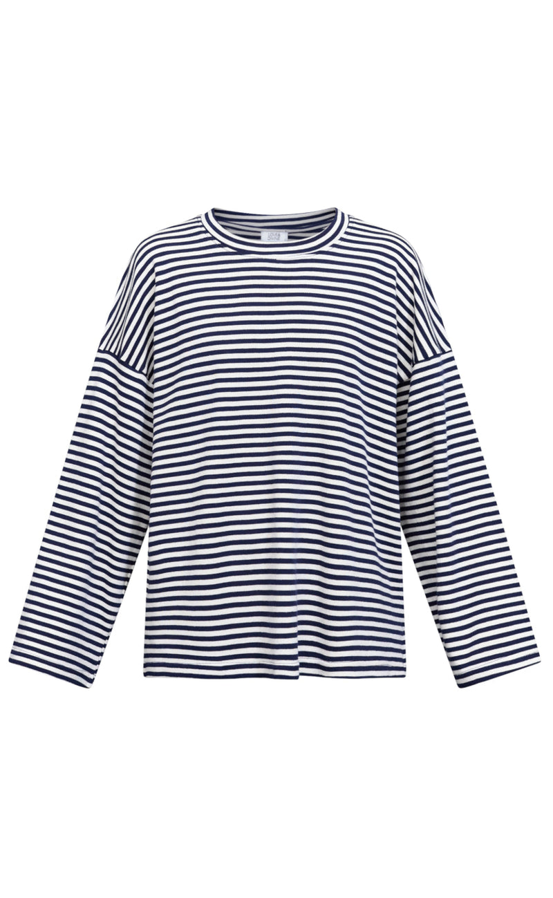 Love & Divine Bluse - Love1505 - Cream/Navy