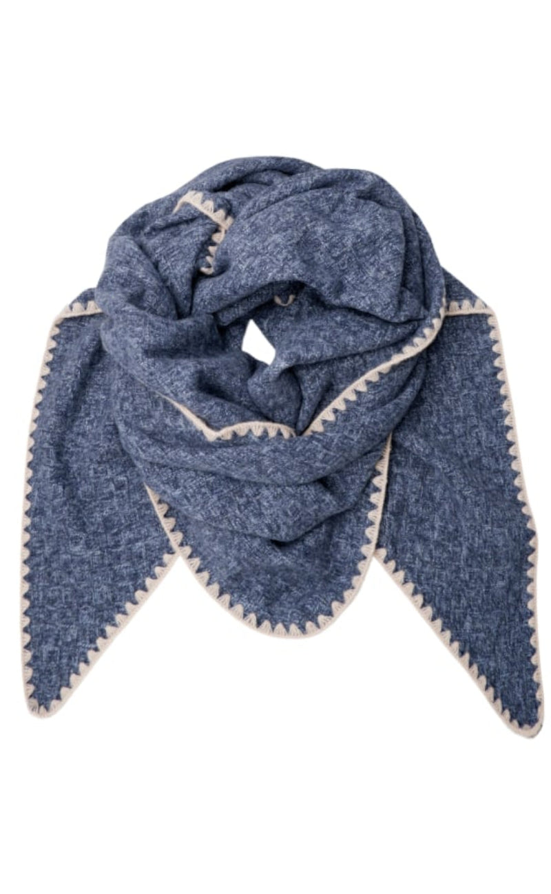 Black Colour HalsSkjerf - Ida - Blue