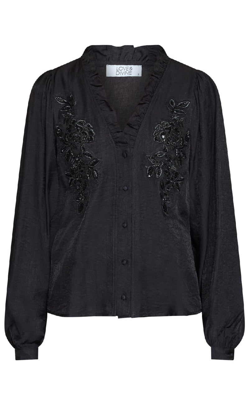 Love & Divine Skjorte - Love1483 - Black
