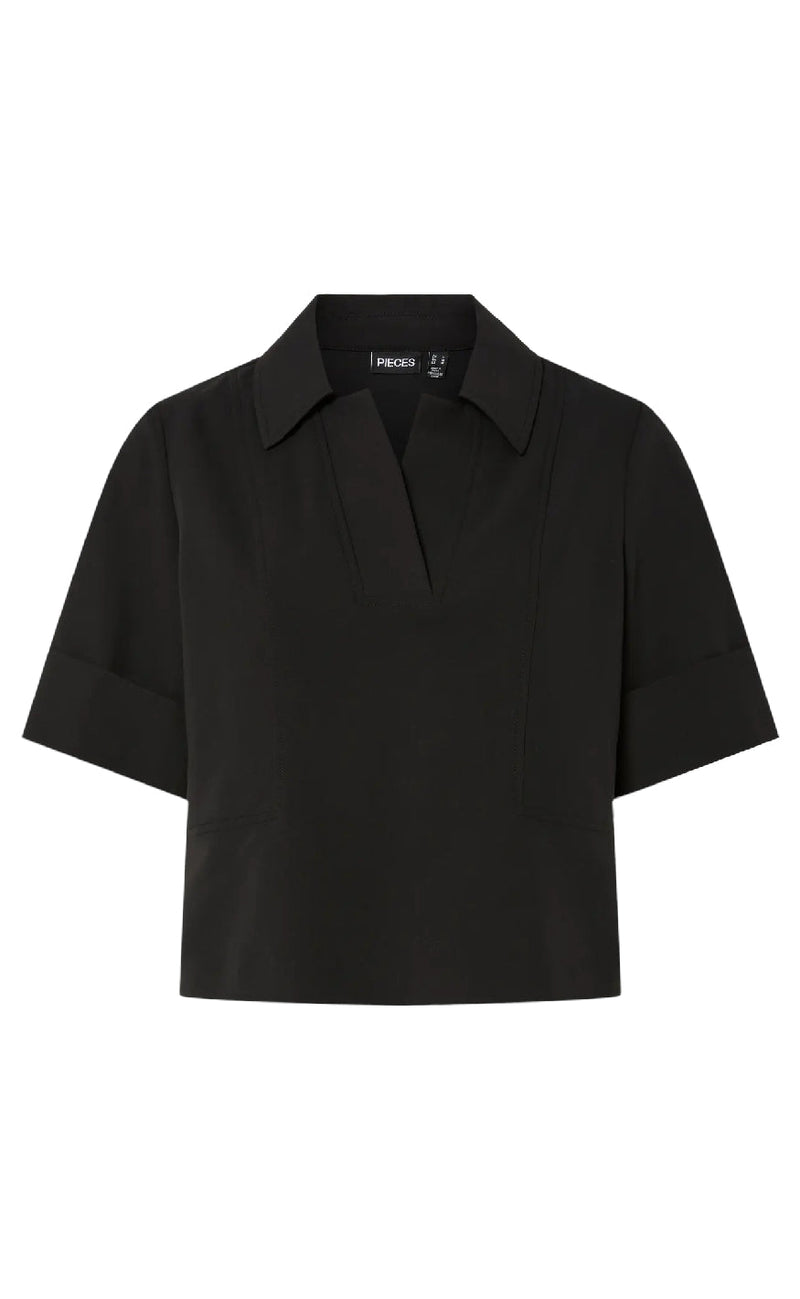 Pieces Topp - Frida - Black