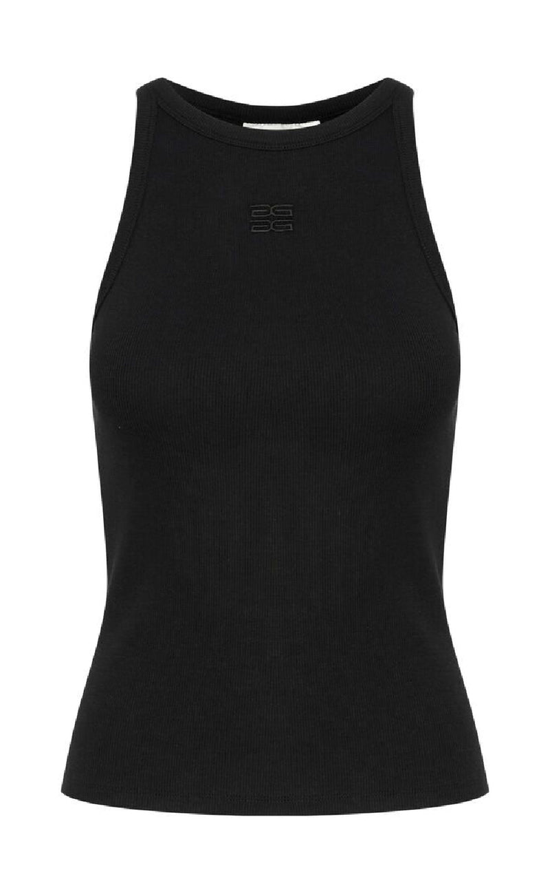 Gestuz Topp - Drew Logo Tank 2.0 - Black