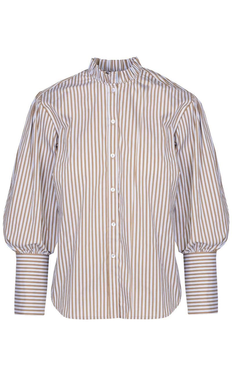 One Two Luxzuz Skjorte - Blanche - Otter Brown