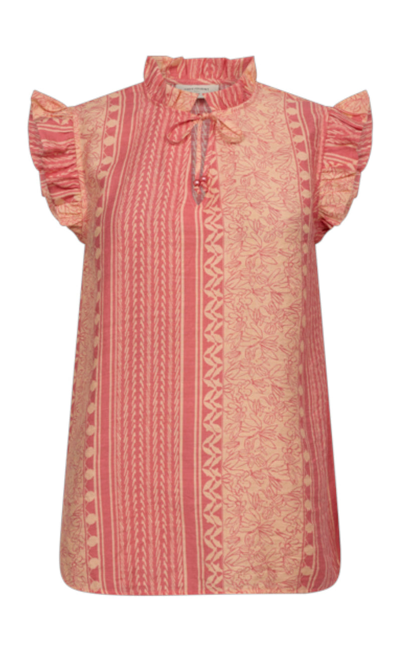 Freequent Bluse - Blase - Georgia Peach W. Peach Nectar