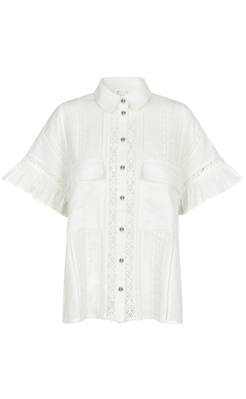 Cras Bluse - Barbera - White