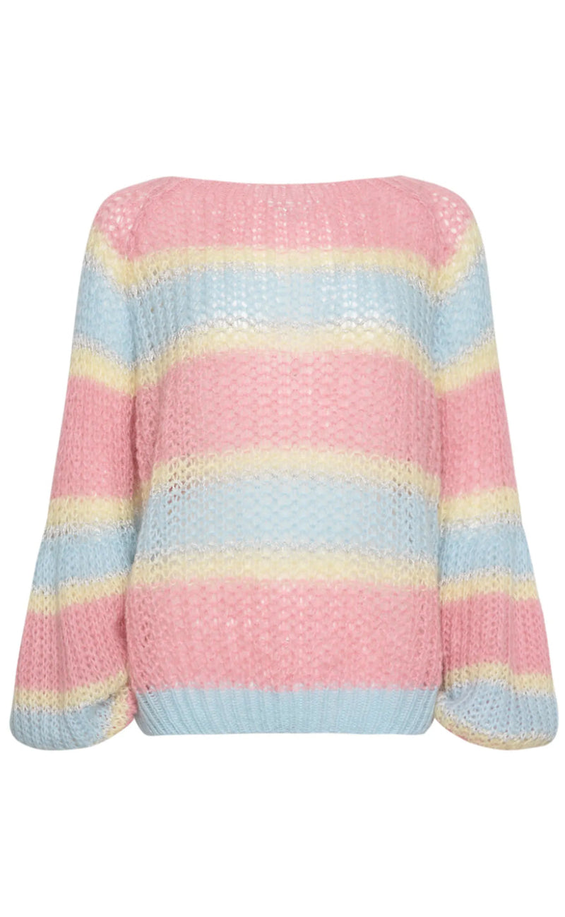 Noella Sweater - Pacific - Light Blue/Rose Mix