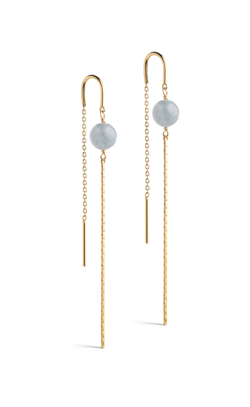 ENAMEL Copenhagen Øreringer - Aga - Light Blue