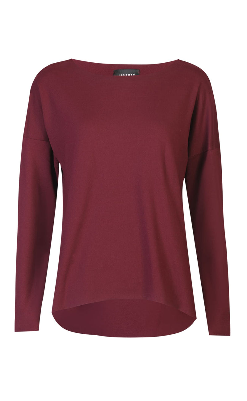 Liberte Bluse - Alma Fleece - Bordeaux