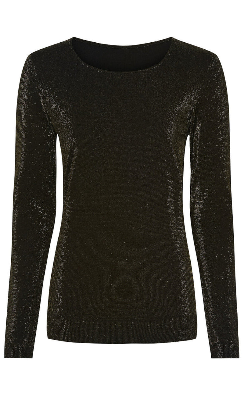Tim & Simonsen Blouse - Las Vegas - Black/ Gold Glitter