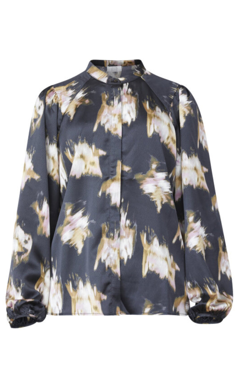 Love & Divine Bluse - Love1058-1 - Black/Rose