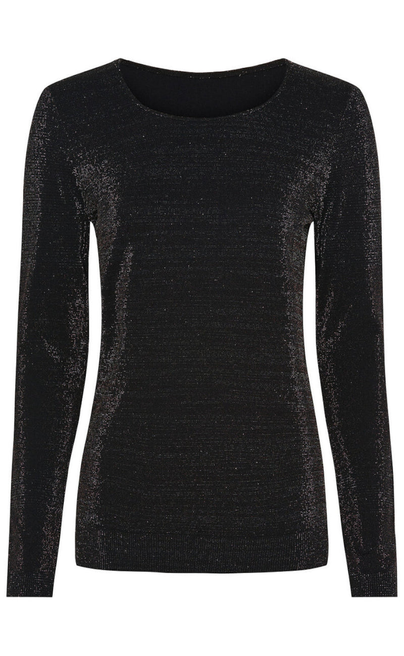 Tim & Simonsen Blouse - Las Vegas - Black/ Silver Glitter