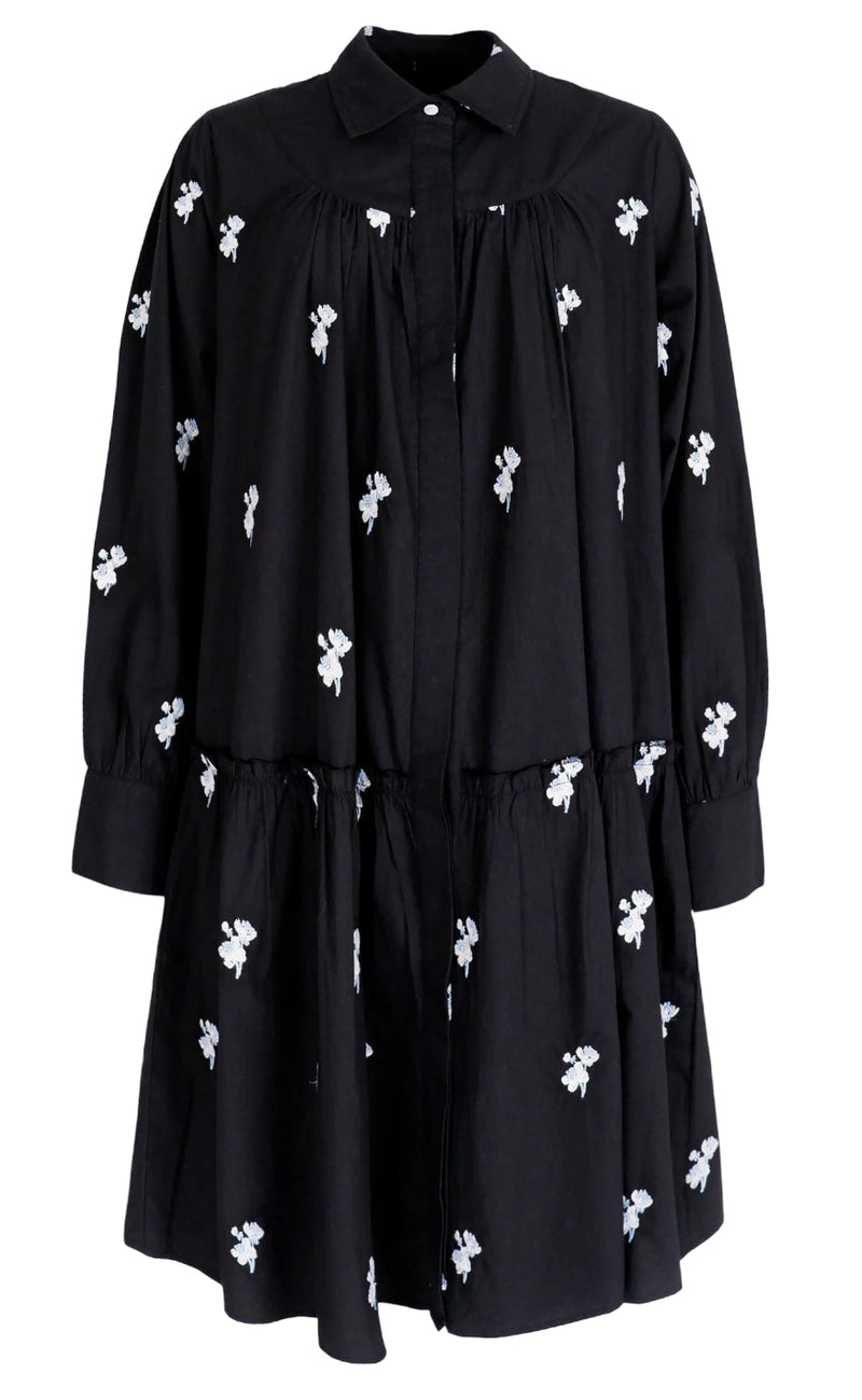 Black Colour Kjole - Shia Boho - Black