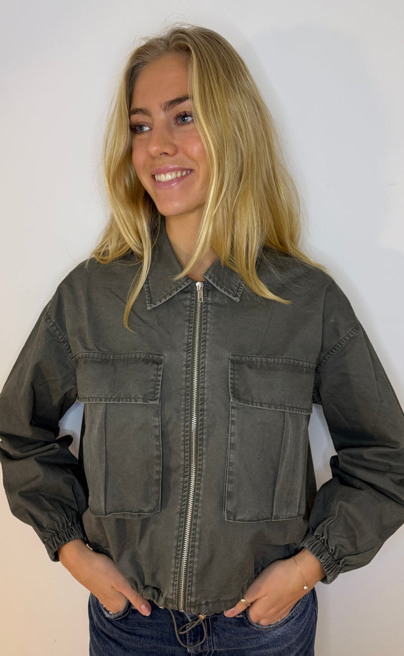 Continue Jakke - Carrie Bomber - Army