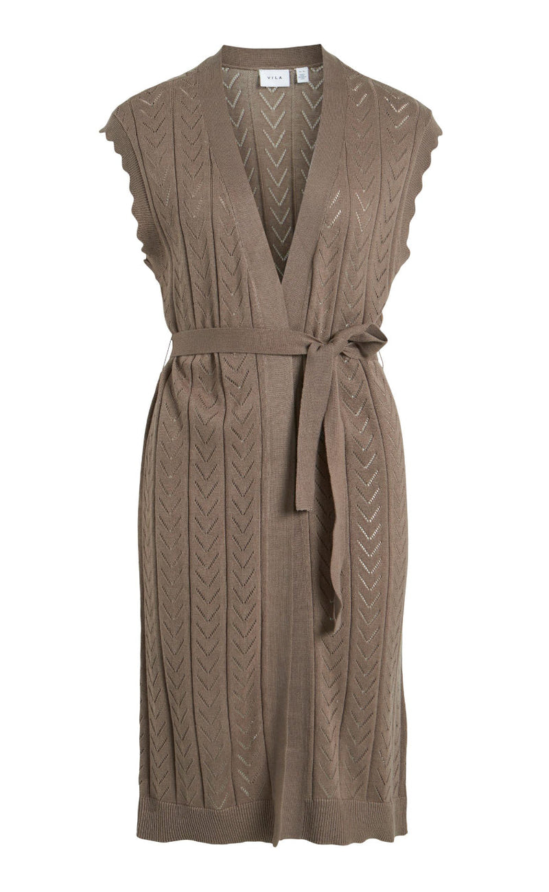 VILA Vest - Shelley - Walnut