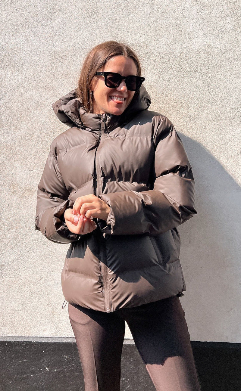 Neo Noir Jakke - Fox Puffer - Mocca