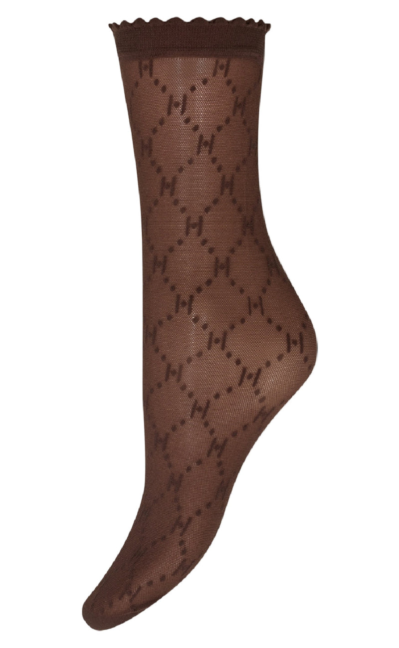 Hype The Detail Strømper - Logo 25 Denier - Brown