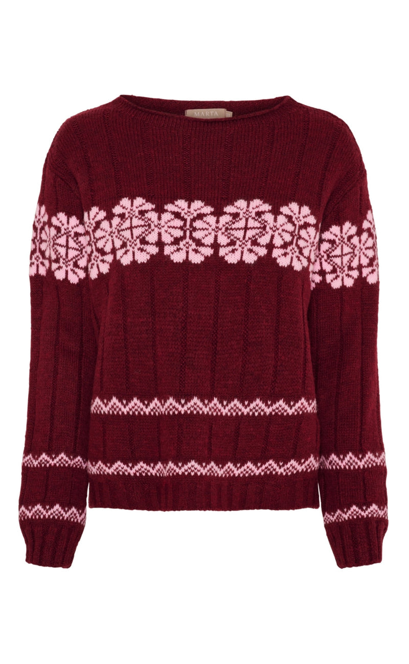 Marta Du Chateau Genser - Bruna - Bordeaux/Pink