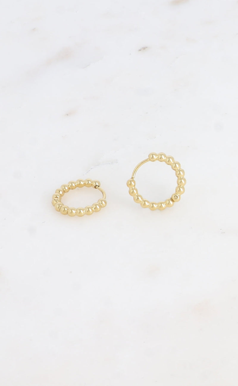 Smykkeli Copenhagen Øreringer - Brina Bubble - Golden