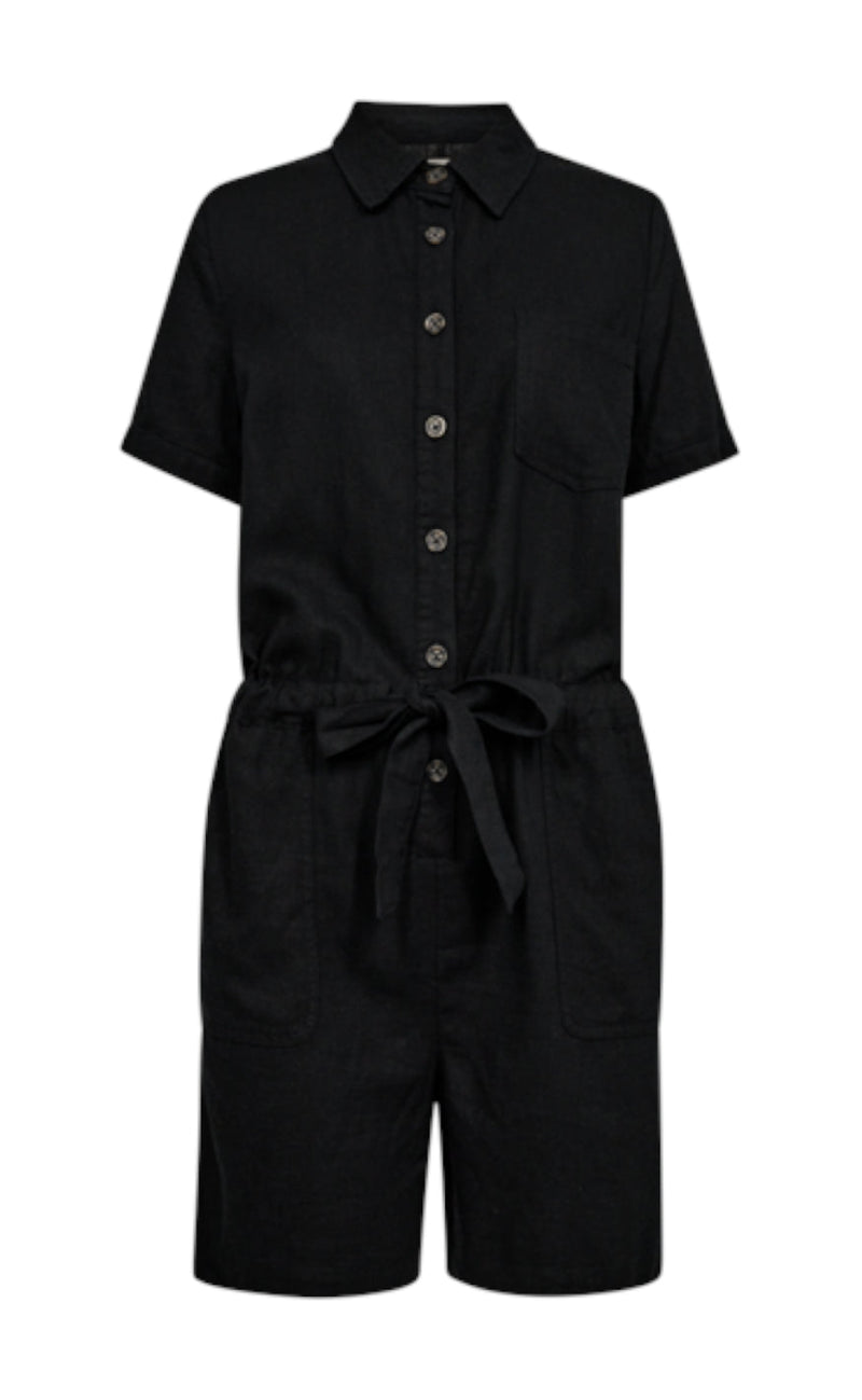 Freequent Jumpsuit - Lava - Black