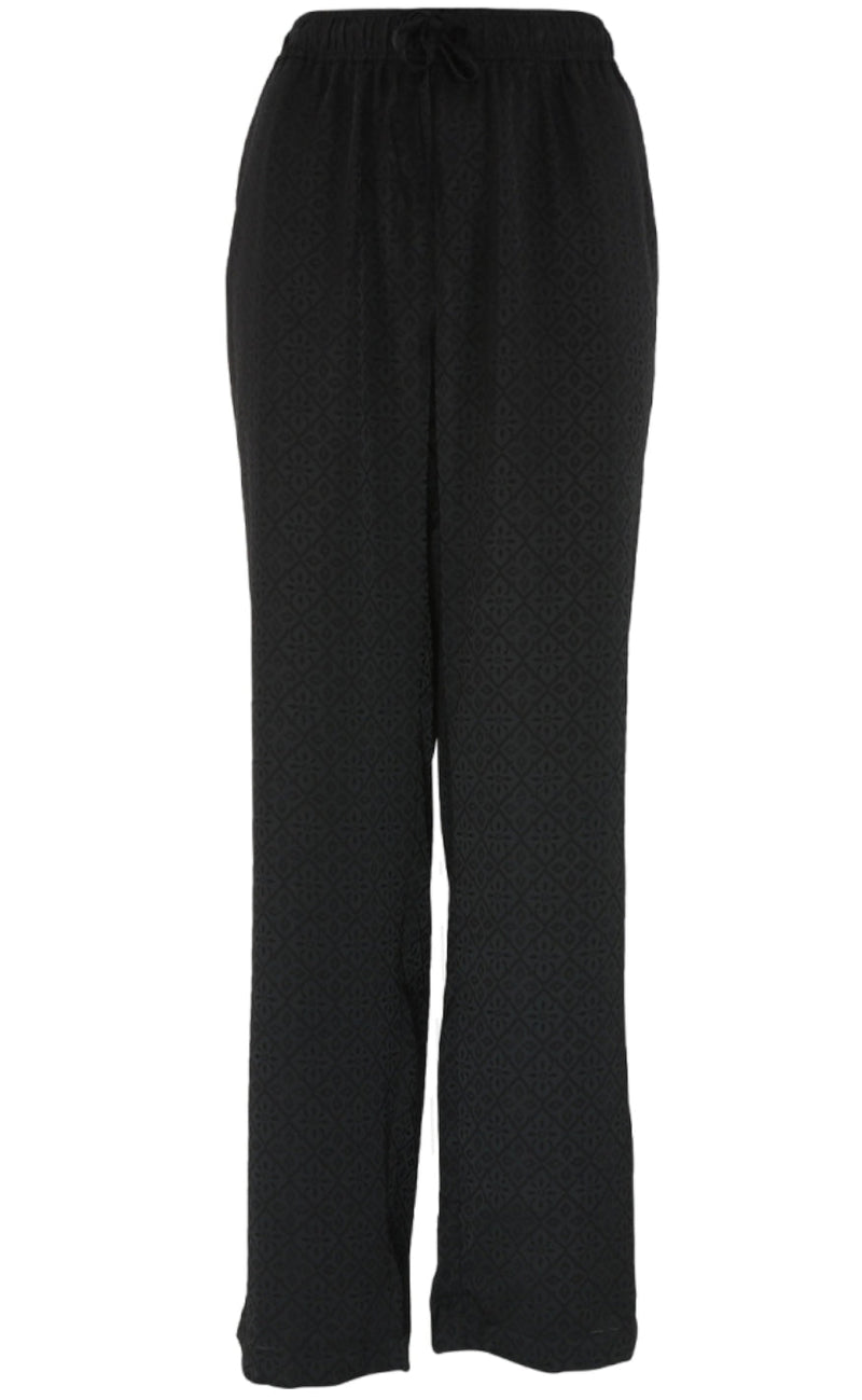 Continue Bukser - Lis Print - Black