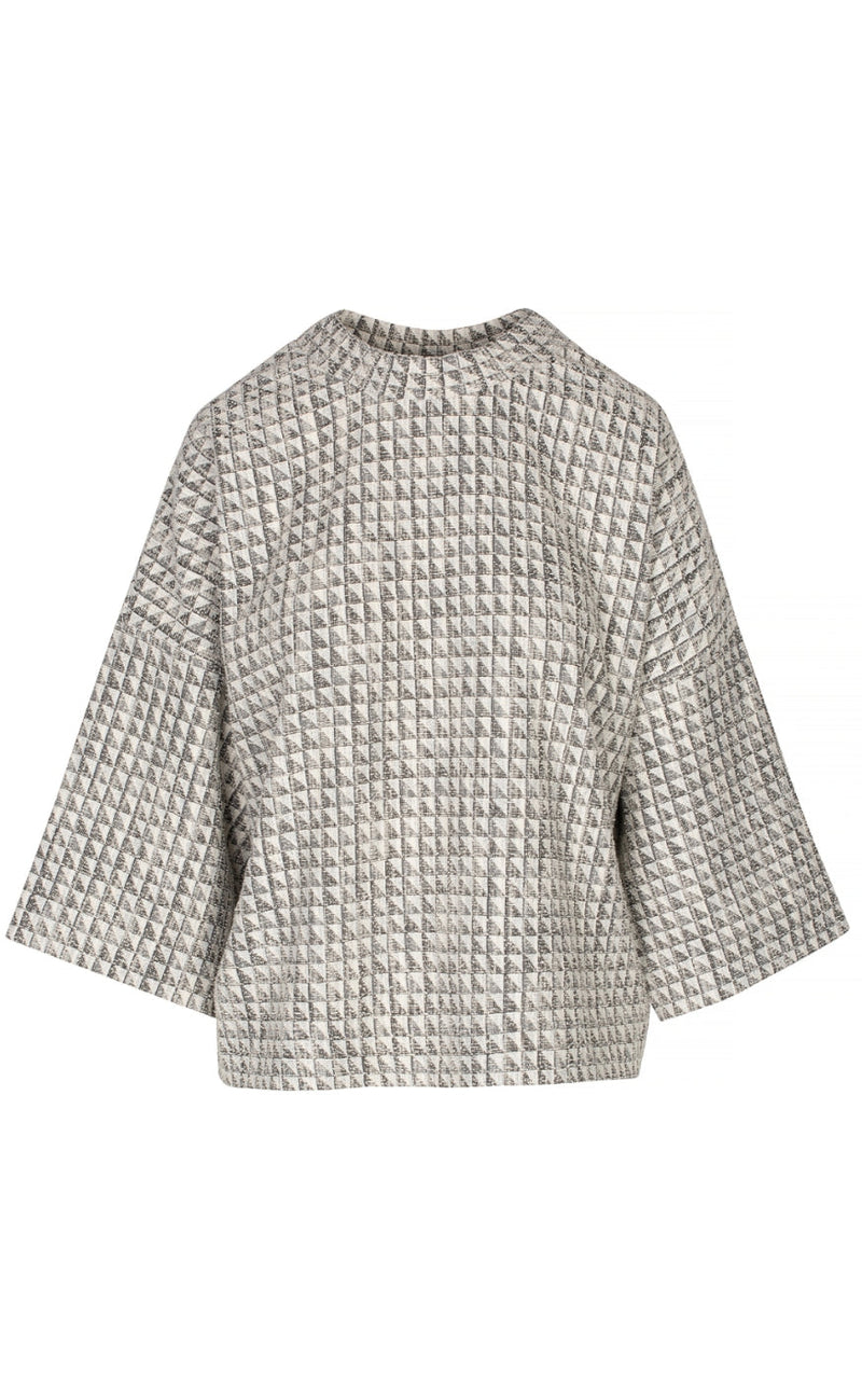 One Two Luxzuz Bluse - Julie - Concrete