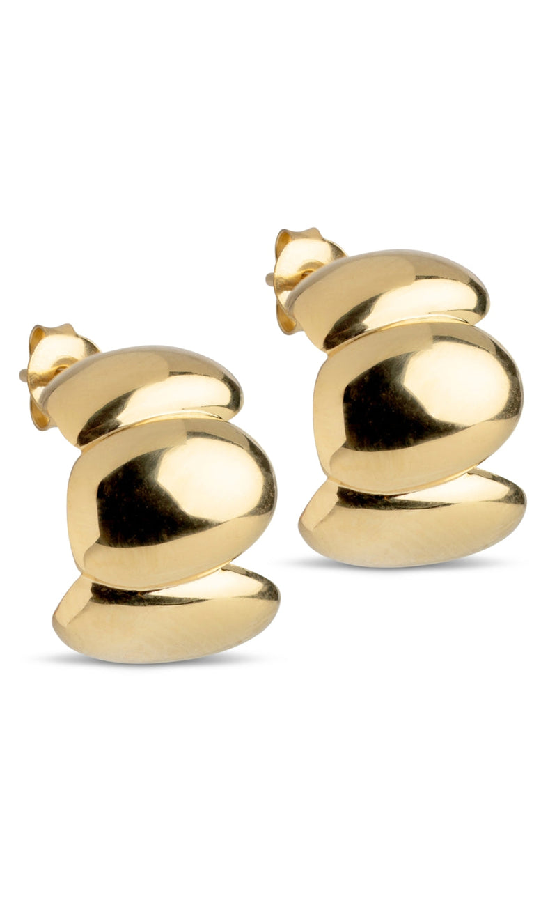 ENAMEL Copenhagen Øreringer - Melia Chunky - Gold Colour