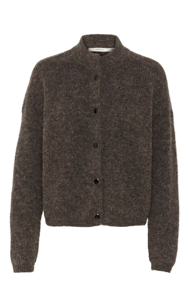 Gestuz Cardigan - Alpha - Chestnut Melange