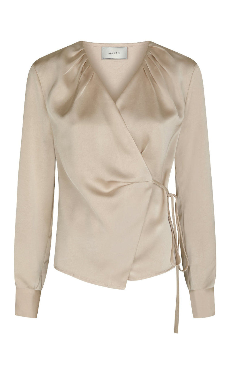 Neo Noir Bluse - Caprina Heavy Sateen - Champagne