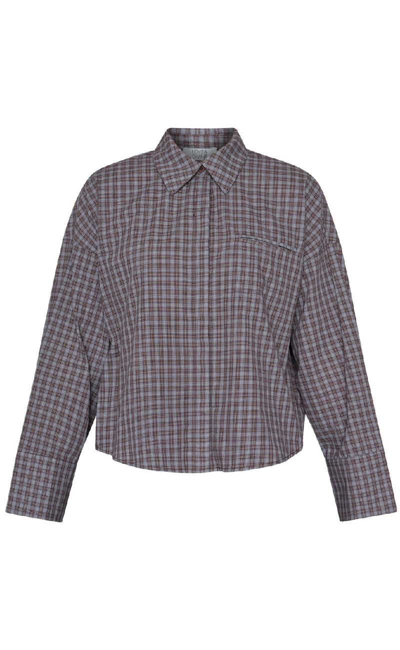 Love & Divine Skjorte - Love1495 - Brown Check