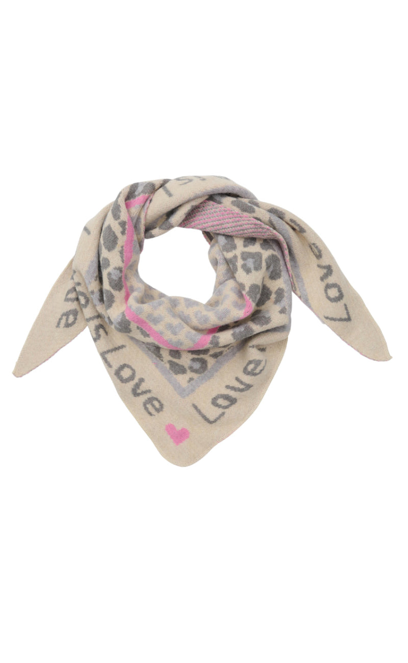 Marta Du Chateau HalsSkjerf - Clio - Grey/Pink