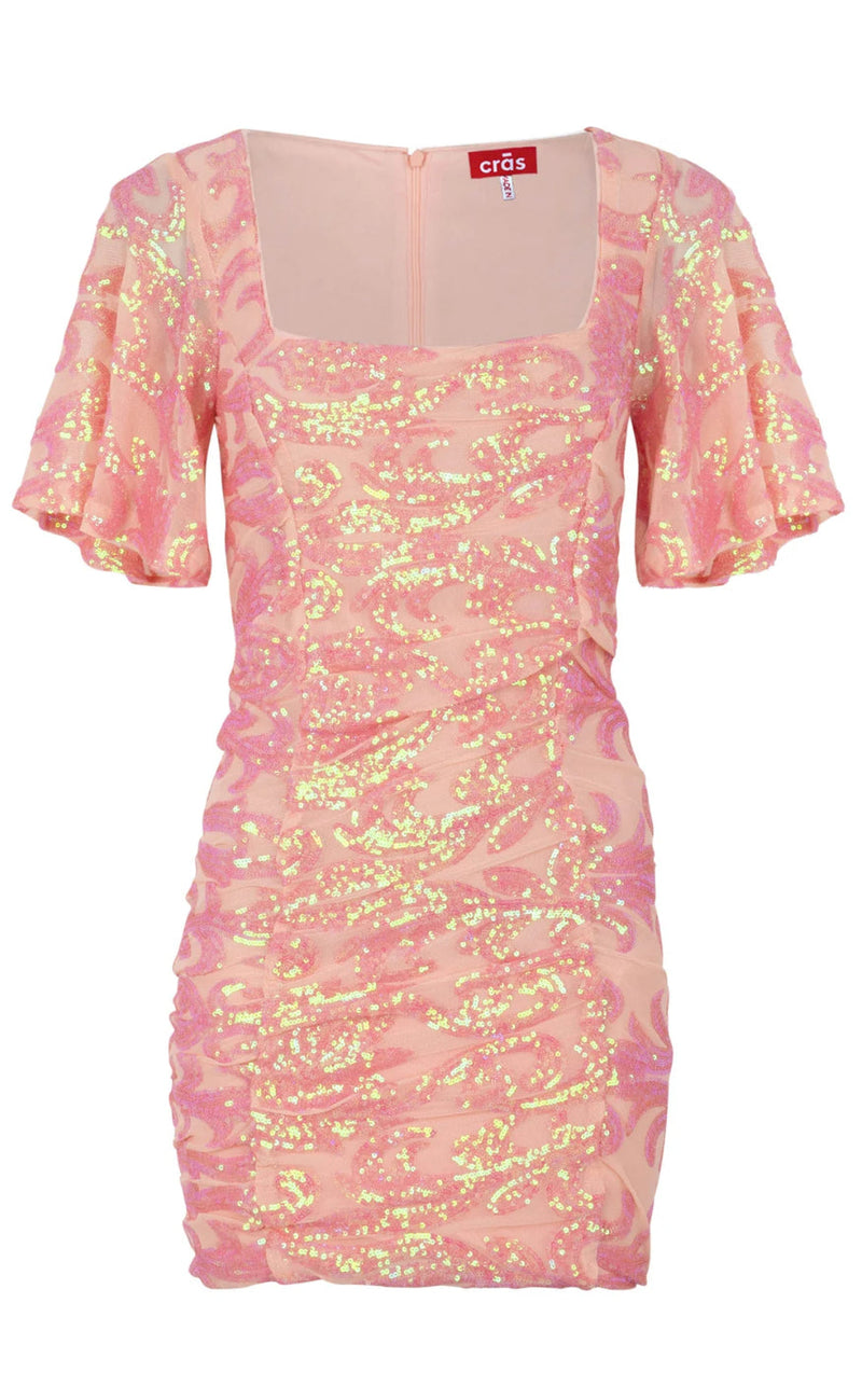 Cras Kjole - Clover - Coral Pink