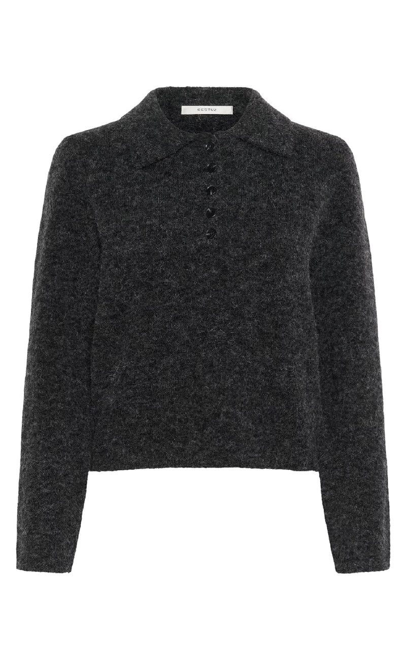 Gestuz Pullover - Alpha - Charcoal Melange
