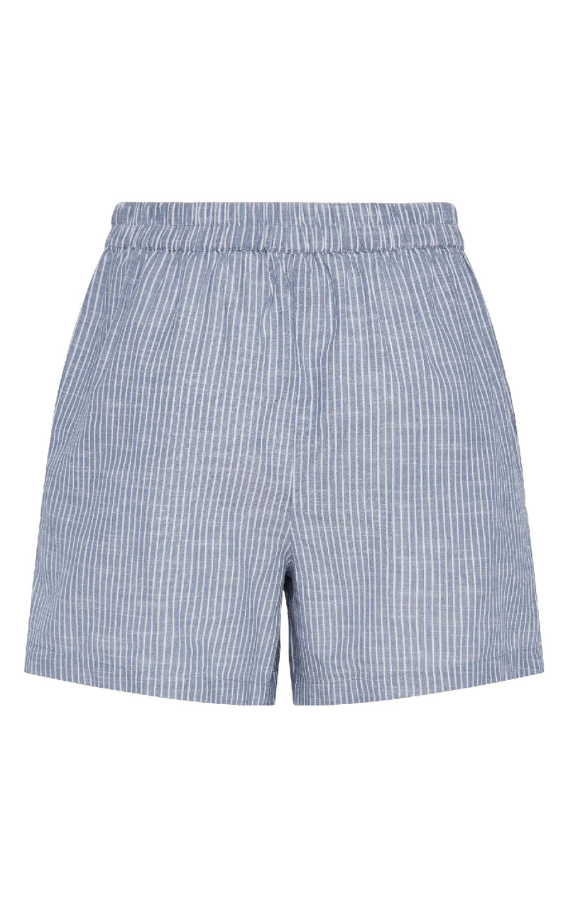 Pieces Shorts - Apia - Coronet Blue/Bright White