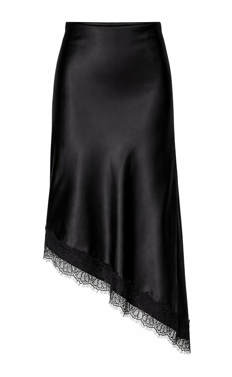 Freequent Skjørt - Dova - Black w. Black