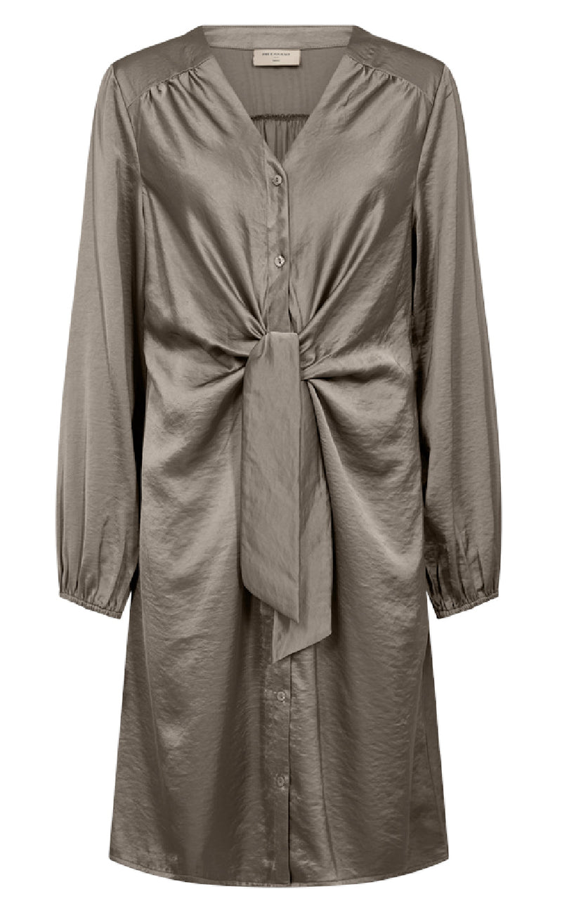 Freequent Kjole - Dove - Desert Taupe