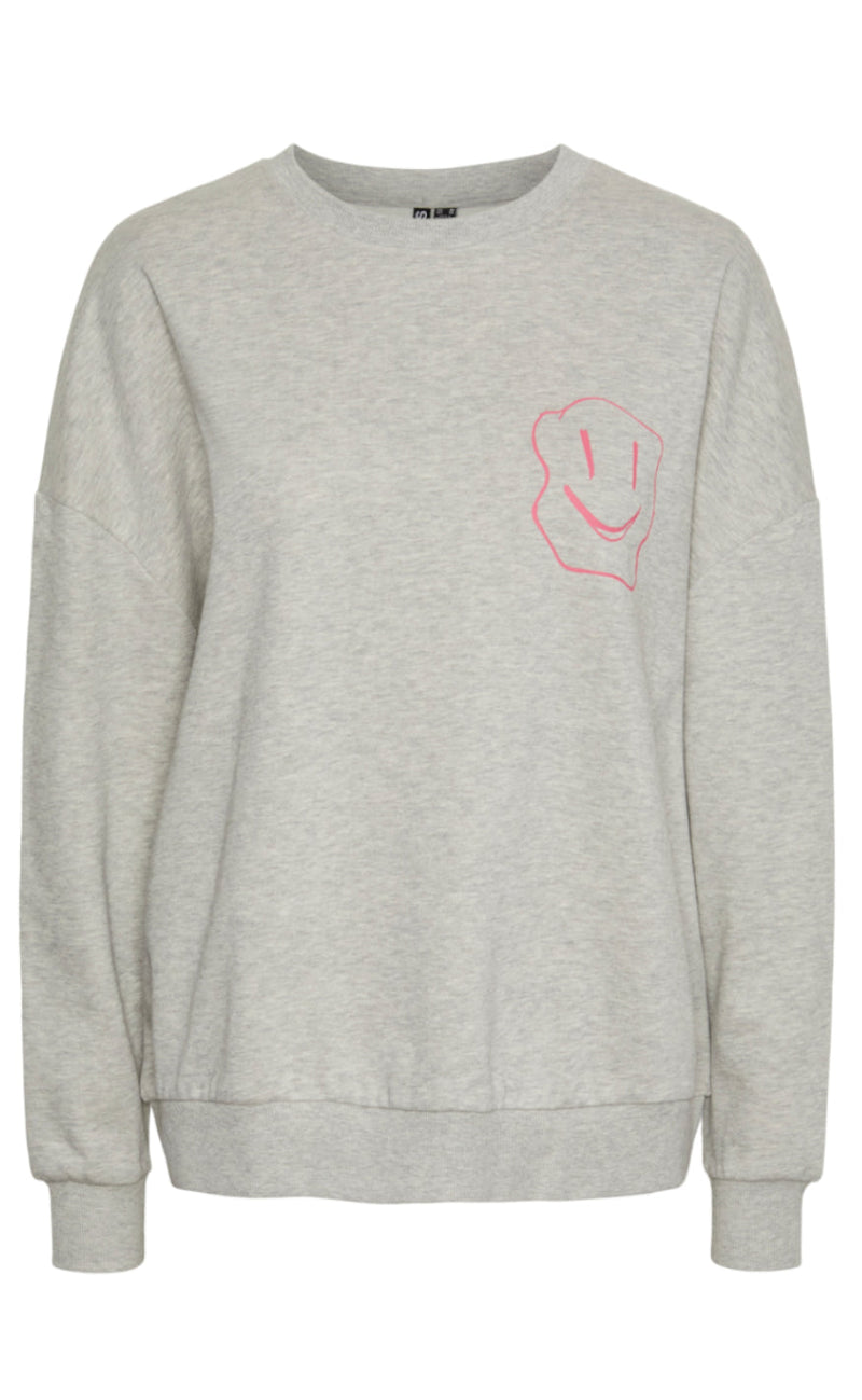Pieces Sweater - Dyllo - Light Grey Melange
