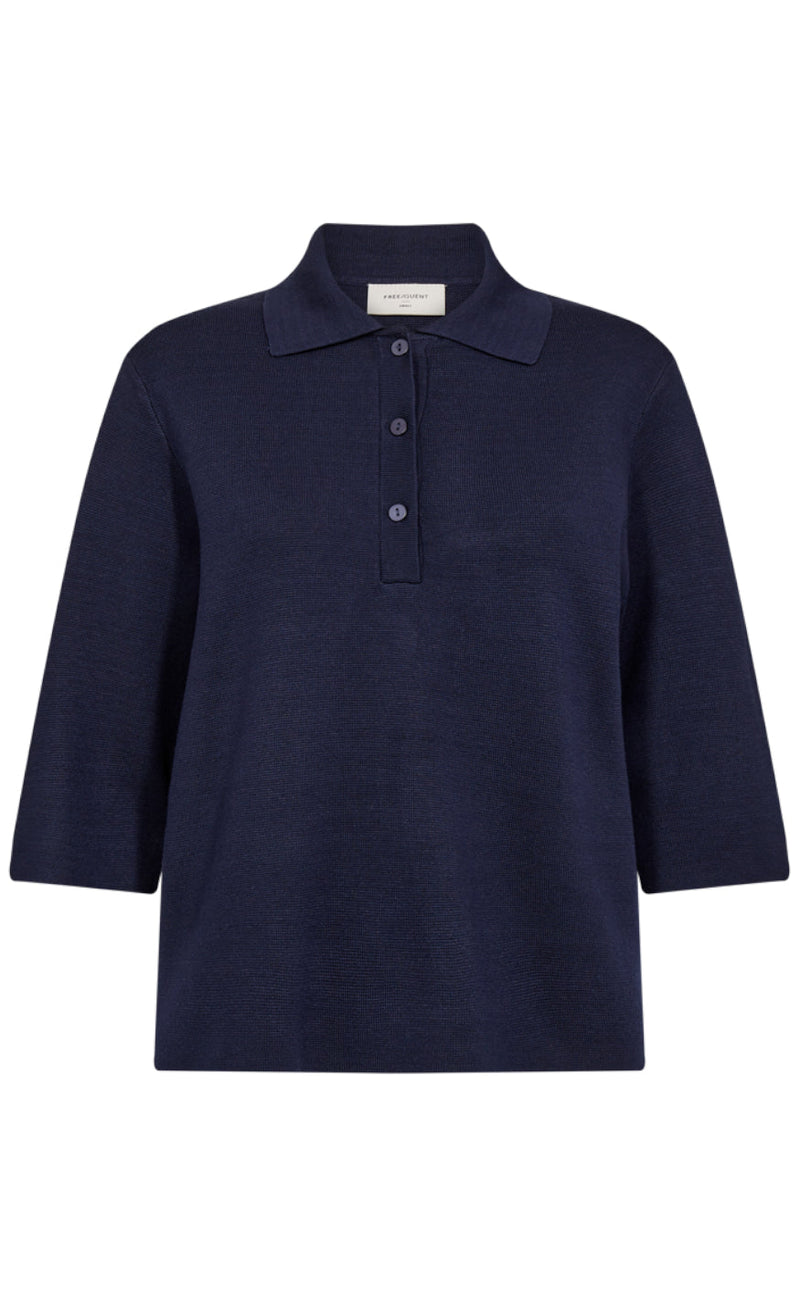 Freequent Bluse - Ani - Navy Blazer