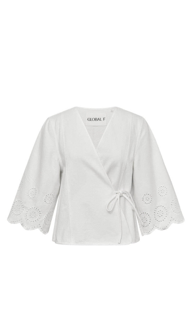 Global Funk Bluse - Sunany-G - White